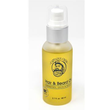 Captain's Crew 100% Organic Hair & Beard Oil 2.7 oz