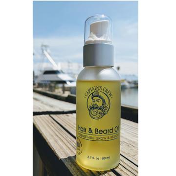 Captain's Crew 100% Organic Hair & Beard Oil 2.7 oz